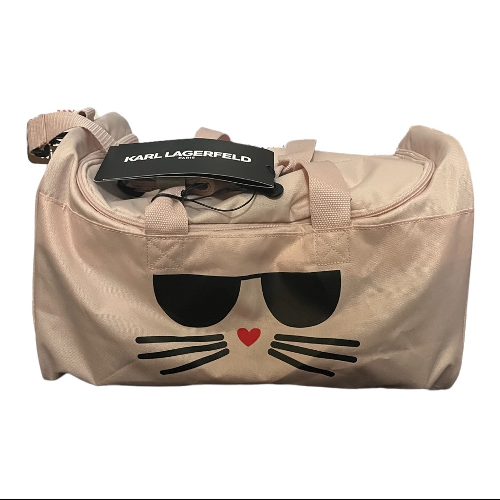 NWT! KARL LAGERFIELD Pink Duffle Bag SKU: R-KL2